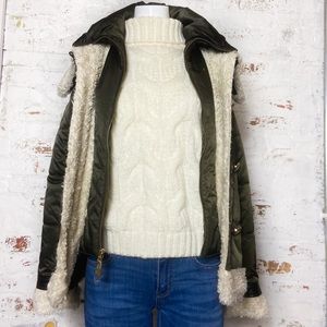 Vince Camuto Faux Shearling Trim Jacket